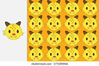 Cute tiger cartoon, illustration of Cartoon tiger, Vector