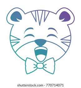 cute tiger kawaii character