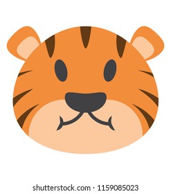 
Cute tiger seemingly not dangerous
