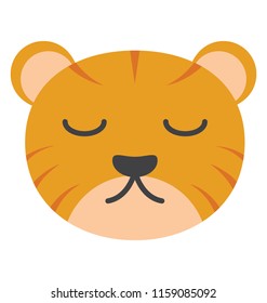 
Cute tiger seemingly not dangerous
