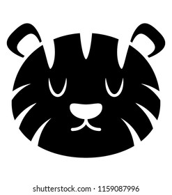 
Cute tiger seemingly not dangerous
