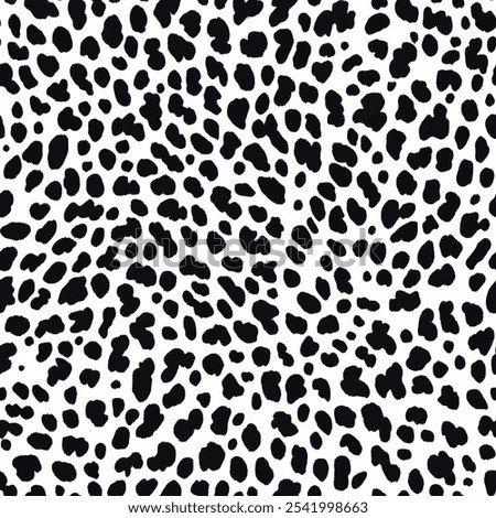 Cute tiger skin black spot seamless with watercolor background. animal skin vector illustration. Watercolor print in rustic vintage style, textile or wallpapers.