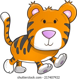 Arte de iluminación con vectores de tigres cúrcuitos