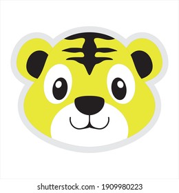 cute tiger vector illustration, make children's books and knowledge