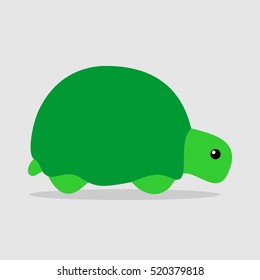 Cute Tiny Green Turtle