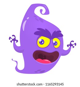 Cute tiny monster flying. Cartoon character