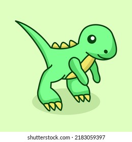 Cute Tirex Dinosaur Premium Vector Illustration