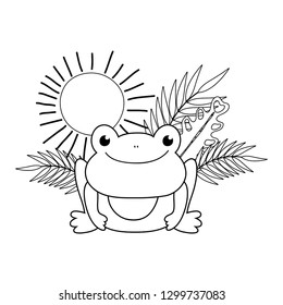 cute toad in the landscape character