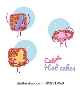 Cute toast kawaii cartoon