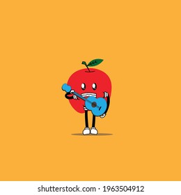 cute tomato cartoon mascot vector 