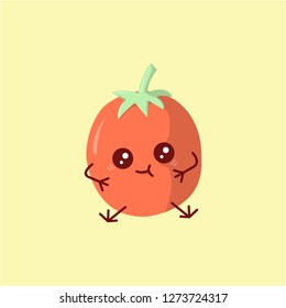 cute tomato vector