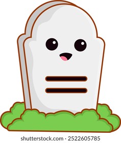 Niedliche Tombstone Halloween Elemente Illustration