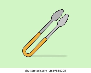 Pinzas lindas – Ilustración de dibujos animados de Vector plano.