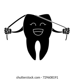 Cute tooth cartoon