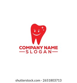 Cute Tooth Logo with Hat – Smiling Cartoon Dental Mascot Design