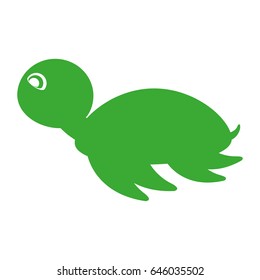 cute tortoise isolated icon