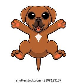 Cute tosa inu cartoon posing