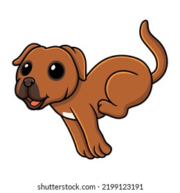 Cute tosa inu cartoon running