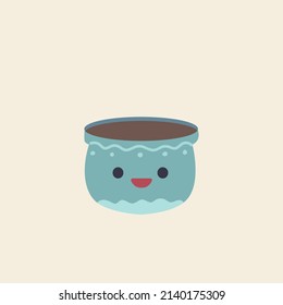 Cute Tosca Green on Vector Illustration