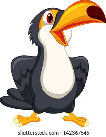 Cute toucan bird cartoon