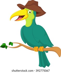 Cute toucan bird cartoon