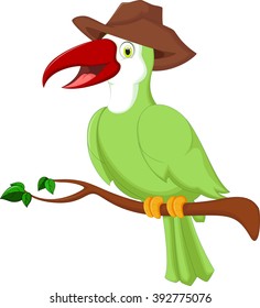 Cute toucan bird cartoon