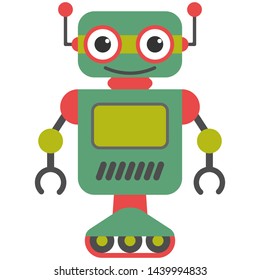 Cute Toy Cartoon Colorful Robot Stock Vector (Royalty Free) 1439994833 ...