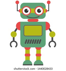 Cute toy cartoon colorful robot