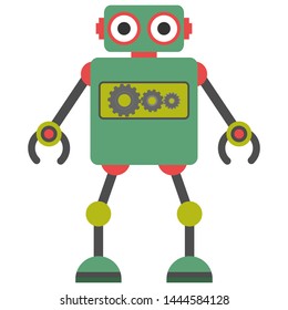Cute toy cartoon colorful robot