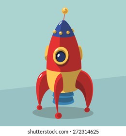 Cute toy rocket