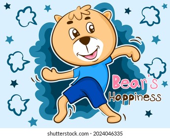 Cute traditional, retro style teddy bear character standing, smiling and greeting, cartoon vector illustration isolated on white background. Smiling teddy bear character greeting, ready to hug

eps10