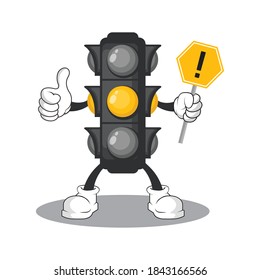 cute traffic light mascot design