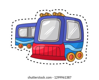 cute train cartoon stickers