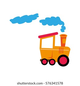cute train isolated icon