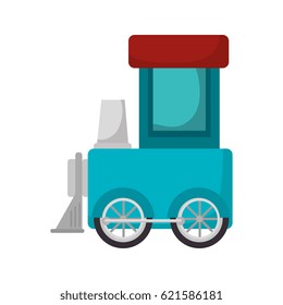 cute train toy icon