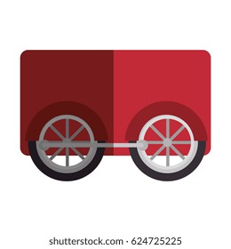 cute train toy icon