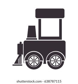 cute train toy icon