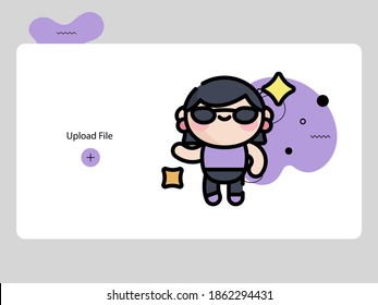 Cute travel themed children's avatars