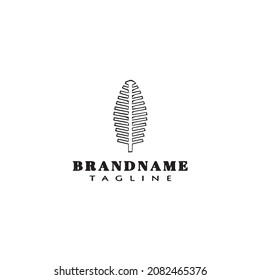 cute tree logo cartoon icon design template black modern isolated vector illustration