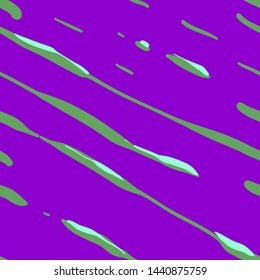 Cute trendy abstract seamless pattern with bright green elements like rain or slime. Good for background, paper, wrapping packaging, fabric. Minimalism in design. Memphis style. Halloween texture.