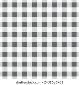 Cute trendy and fashionable black simple gingham checkered pattern background template design element 