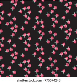 Cute, trendy Floral pattern in the small flower. Ditsy print. Beautiful vector floral pattern. watercolor floral pattern Liberty style. fabric, covers, manufacturing, wallpapers, print, gift wrap.