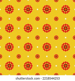 Cute trendy floral seamless pattern, flower wallpaper, wildflowers. Abstract flowers pattern for fabric, cover, gift wrap.
