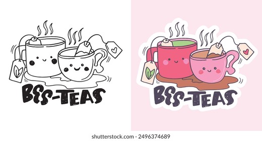 Cute trendy  hand drawn doodle lettering quote. Lettering for t-shirt design, mug print, bag print, clothes fashion. 100% hand drawn vector image.