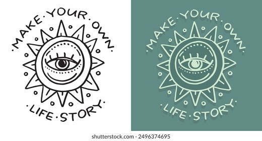 Cute trendy  hand drawn doodle lettering quote. Lettering for t-shirt design, mug print, bag print, clothes fashion. 100% hand drawn vector image.