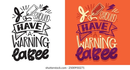 Cute trendy  hand drawn doodle lettering quote. Lettering for t-shirt design, mug print, bag print, clothes fashion. 100% hand drawn vector image.