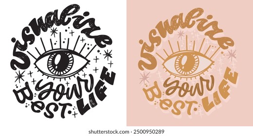 Cute trendy  hand drawn doodle lettering quote. Lettering for t-shirt design, mug print, bag print, clothes fashion. 100% hand drawn vector image.