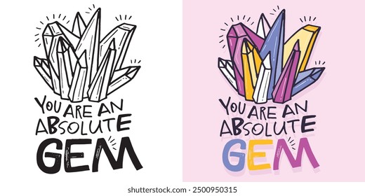 Cute trendy  hand drawn doodle lettering quote. Lettering for t-shirt design, mug print, bag print, clothes fashion. 100% hand drawn vector image.