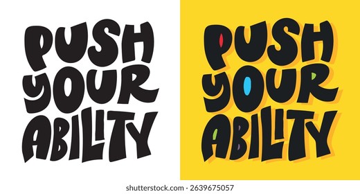 Cute trendy hand drawn doodle lettering quote. Lettering for t-shirt design, mug print, bag print, clothes fashion. 100% hand drawn vector image.