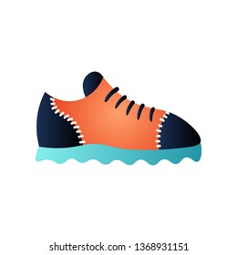 Cute trendy leather golf shoe 